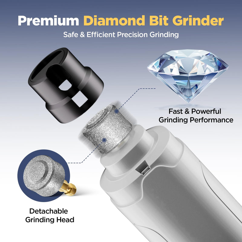 YGGDRA Dog Nail Grinder Upgraded - Professional 2-Speed Super Quiet and Low Vibration Electric Pet Nail Grinder with LED Lights - Painless Paws Grooming & Smoothing for Small to Large Dogs - PawsPlanet Australia