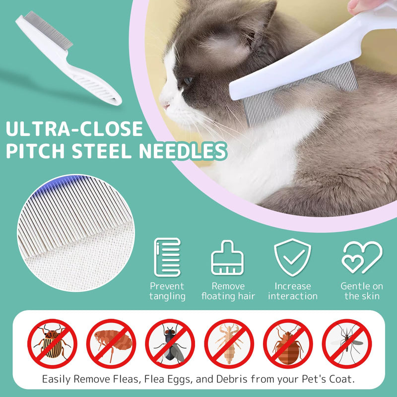 Pet Steam Brush for Dogs and Cats, 3 in 1 Steam Grooming Brush for Hair Shedding and Removal, Cleaning Spray Comb with Mist for Long-Haired Pets, Include Flea Comb, Nail Clippers, 2 Pet Toothbrushes Pink - PawsPlanet Australia