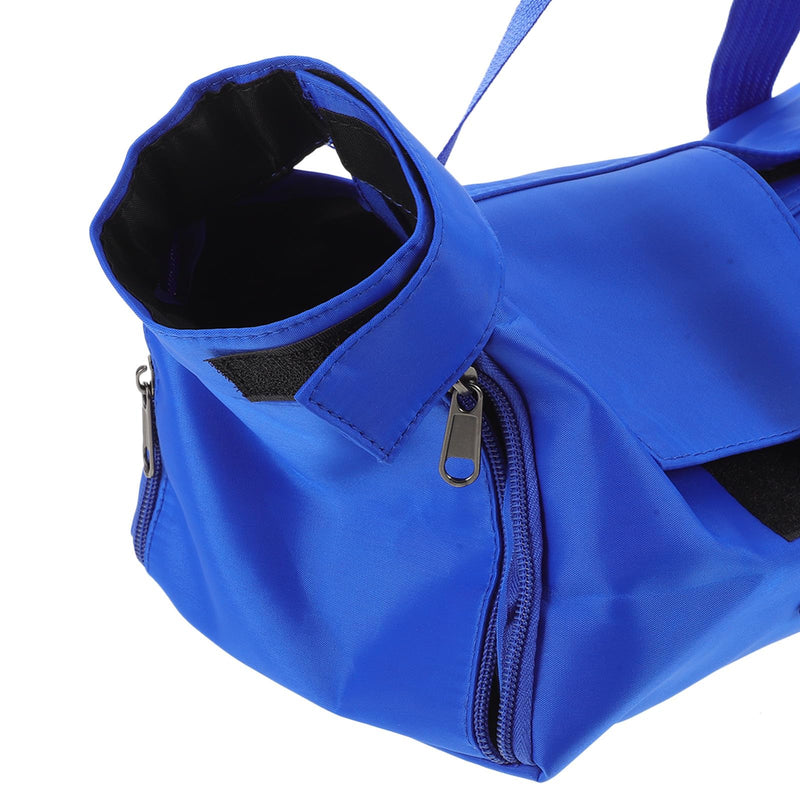 OSALADI Foldable Metal and Nylon Care Bag, Safe Cat Grooming Bag, Comfortable Cat Carrier, Blue, up to 4kg, for Bathing
