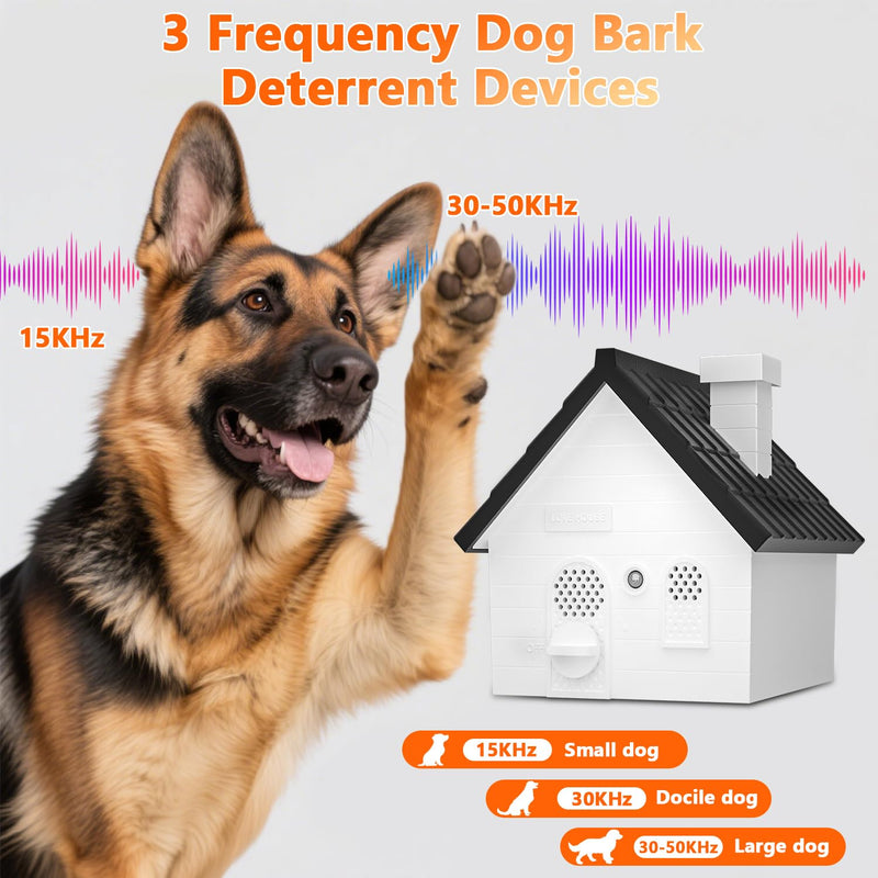 Anti Barking Device For Dogs, Bark Box, 3 Modes Dog Barking Deterrent Devices, 2026 Anti Bark Device For Dogs, Weatherproof 50 Ft Barking Dog Silencer, A Safe And Effective Anti Barking Device Black Deterrent