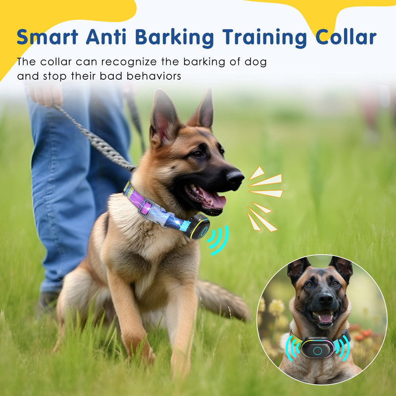 Lychee 2-in-1 Dog Shock Bark Collar Sport Smart Anti Barking Dog Training Correction Collar with 2000FT Remote Control and Shock Beep Vibration， IPX7 Waterproof for Small Medium Large Dogs(10-120lbs) - PawsPlanet Australia