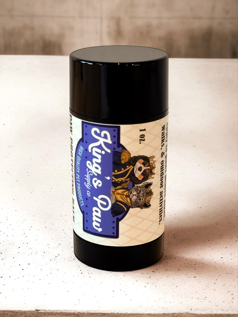 King's Paw Supply Co.- Paw Protecting Balm Stick, Natural Dog Paw Balm and Moisturizer, Nourishing Protector for Harsh Temperatures & Terrain, Lick Safe Paw Dressing Balm - PawsPlanet Australia