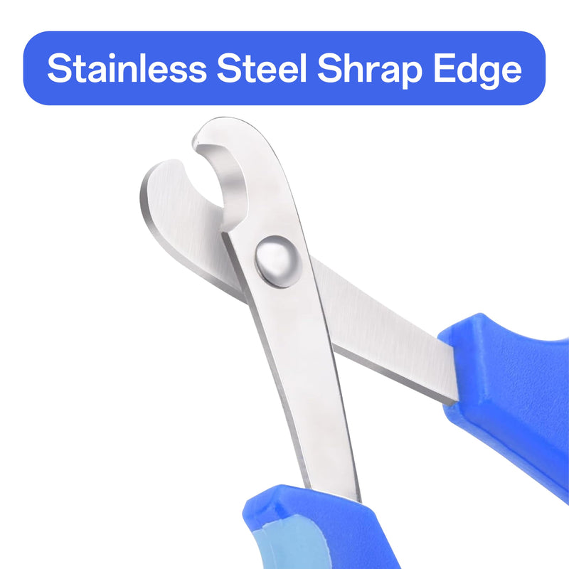 Bearded Dragon Nail Clippers with Precise Angled Edges, Stainless Steel Bearded Dragon Toe Nail Clippers Cat Claw Clippers with Nail File Paw Trimmer, Bearded Dragon Accessories Pet Grooming Tools - PawsPlanet Australia