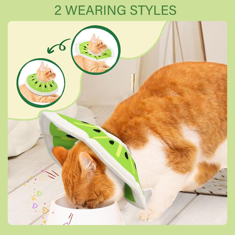 Cat Collar, Adjustable Collar Cat Collar, Soft Collar Cone, Cat Collar After Surgery to Prevent Licking, for Small Dogs, Kittens and Cats
