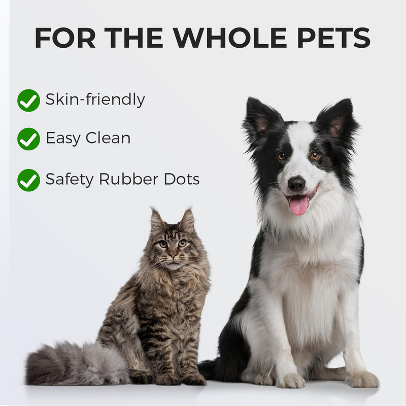 Self Cleaning Slicker Cat & Dog Brush - Skin Friendly Shedding Grooming Tool for Pets, Pet Supplies Accessories, Deshedding Comb for Short Long Haired Kittens, Massage Function to Removes Loose Fur - PawsPlanet Australia