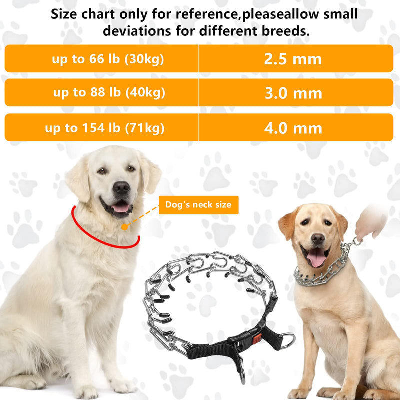 Dog No Pull Collar, Martingale Collar for Large Medium Small Dogs (XL (Neck:20''-23'' Weight Around:90 lbs)) XL (Neck: 20"-23'' Weight: Around 90 lbs) - PawsPlanet Australia