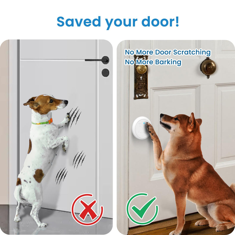 Dog DoorBell for Potty Training, Wireless Doggie Door Bell Operating at 1000 Feet with IP65 Waterproof Touch Button, 32 Melodies 1 Receiver + 1 Button - PawsPlanet Australia