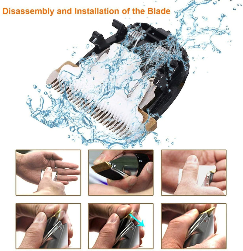 Dog Grooming Kit Pet Shaver Clippers Low Noise Rechargeable Cordless Electric Quiet Hair Clippers Set for Dogs Cats Pet - PawsPlanet Australia