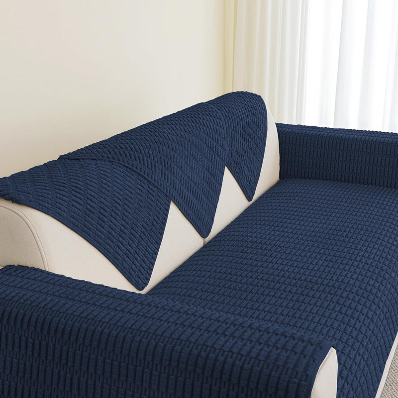 Muamar Dog Bed Cover Sofa Protector,Anti Slip Waterproof Sofa Covers for Living Room Couch Covers,Sofa Mat,Seat Cover,Dog Mat,Pet Pad for Furniture 1 Piece (30x70 inch, Dark Blue) 30x70 inch - PawsPlanet Australia