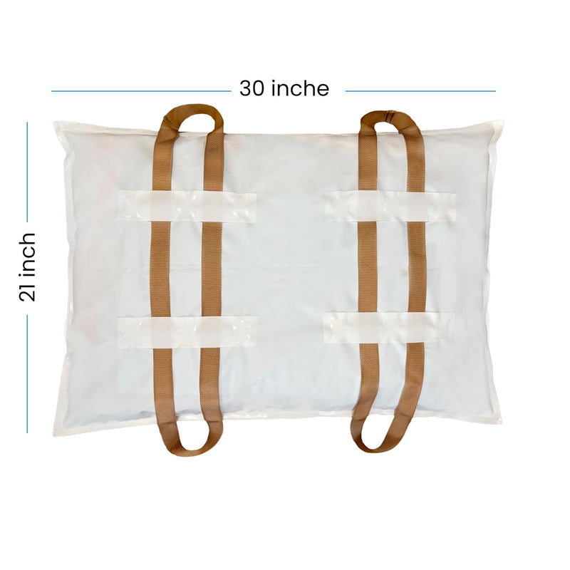 Pet Body Bag for Burial. Suitable for 20-40lb Dogs, Cats, Rabbits, Ferrets, Absorbent Underpad, 4 Handles, Zipper. Medium - PawsPlanet Australia