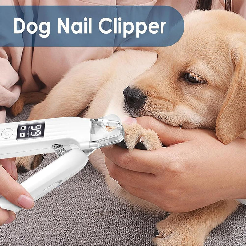2 in 1 Pet Dog Nail Grinder and Dog Nail Clippers for Dogs Claws Safe Dog Nail Trimmer 3-Speed Electric Pet Nail Grinders for Dogs Nail File with LED Light for Small Medium Large Breed Dog and Cat - PawsPlanet Australia