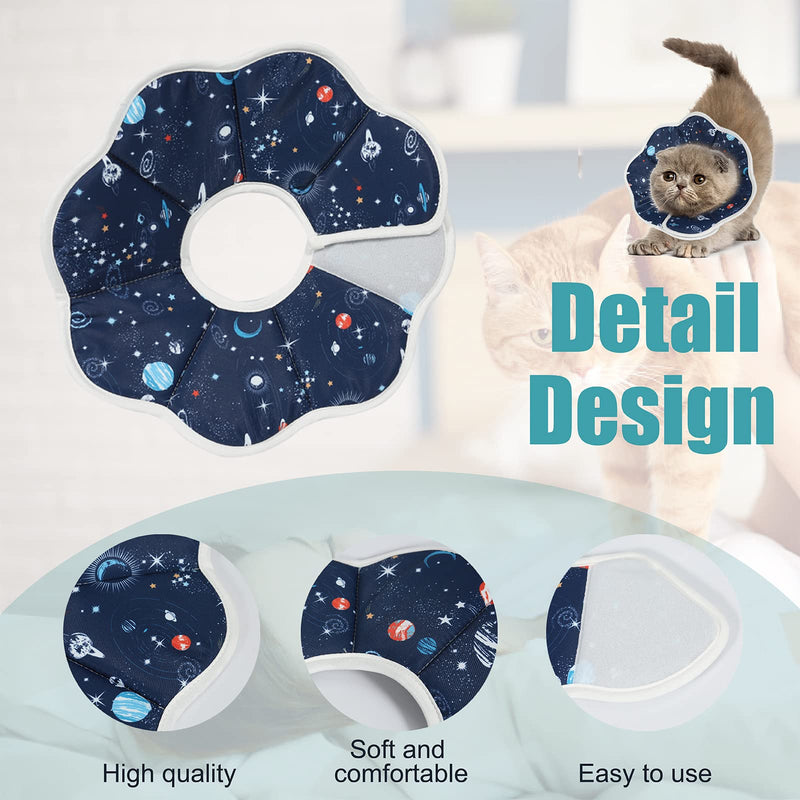 Cat Cone Collar Soft, Cat Cones After Surgery, Recovery Collars, Waterproof, Soft, Size Adjustable,Suitable for Bathing, Grooming, Preventing Scratching and Licking (M (Neck:9-11 in)) M (Neck:9-11 in) - PawsPlanet Australia