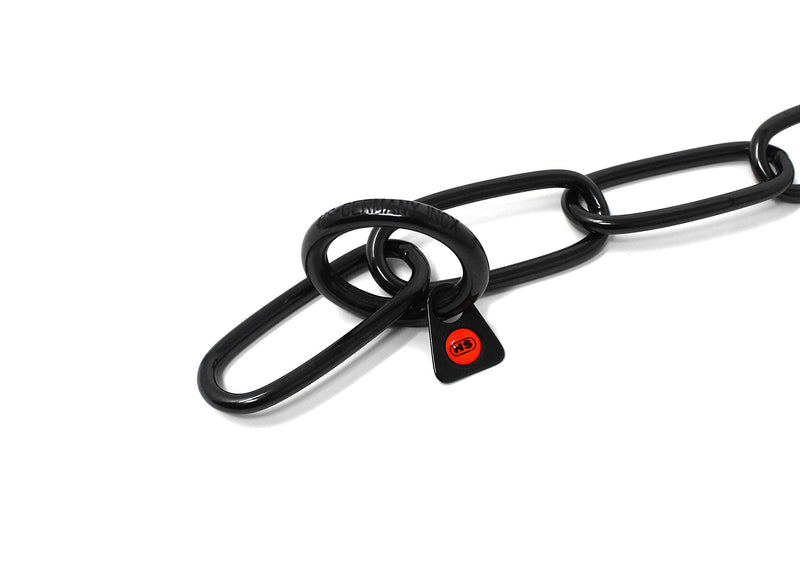 Herm Sprenger Black Stainless Steel Long Link Fur Saver Dog Training Collar | No-Pull Slip Chain for Small Medium Large Dogs for Easy Control Made in Germany | 4mm, 63cm (25in) - PawsPlanet Australia