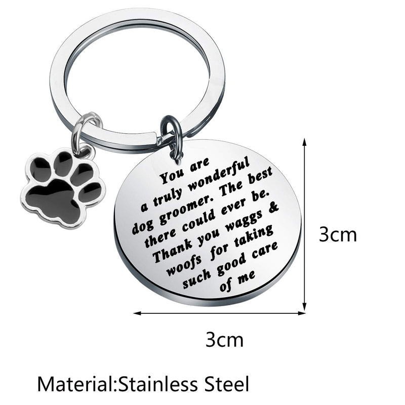FOTAP Dog Groomer Gift Pet Groomer Gift Dog Grooming Gift Dog Salon Gift Dog Groomer Thank You Gift Waggs & Woofs Key - PawsPlanet Australia