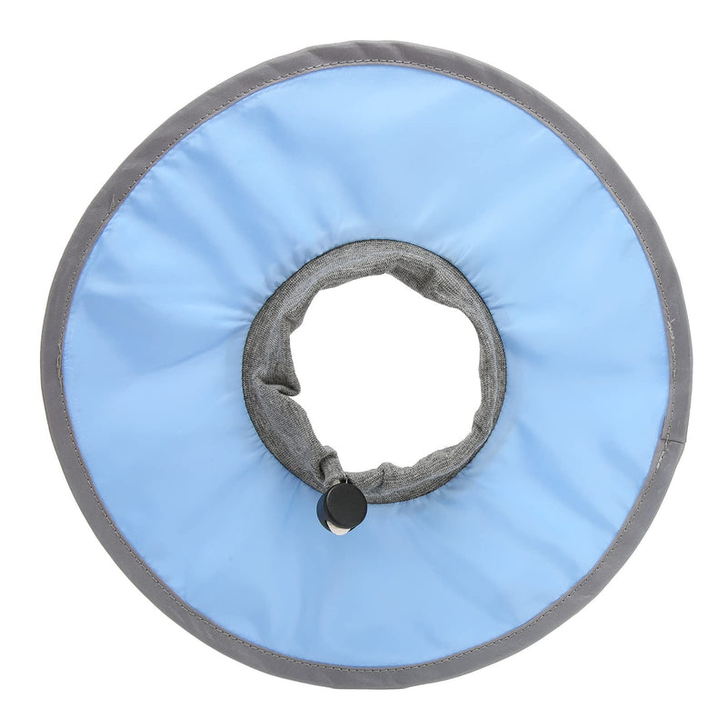 Cat Recovery Collar, Pet Cone Collar Cat Cone Collar Pet Elizabeth Collar Polyester Fasteners Collar for Cat Puppy (M) M Light Blue - PawsPlanet Australia