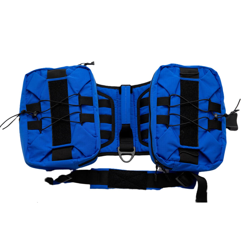 Large Dog Backpack, Outdoor Hound Saddle Bag Dog Pack with Side Pockets for Small Medium Large Dogs, Adjustable Tactical Dog Pack for Hiking, Travel, Camping, Training RoyalBlue M M (chest 28-35 inch) RoyalBlue (Tactical) - PawsPlanet Australia