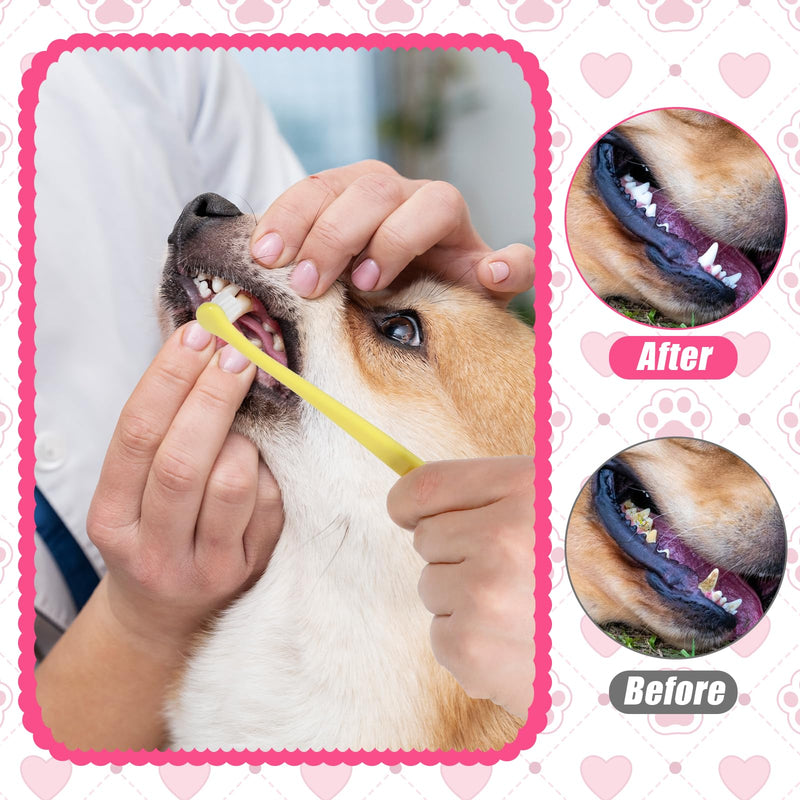6 Pcs Small Dog Cat Toothbrush Cat Dental Care Pets Toothbrush Micro Head Cats Deep Teeth Cleaning Brush Dental Care Supplies Portable Soft Tooth Brush for Puppy Small Dog Cats - PawsPlanet Australia