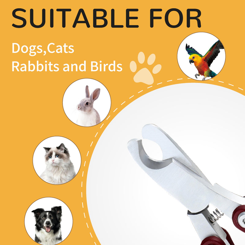 3-in-1 Cat & Dog Grooming Kit - Gentle Nail Clipper with Smoothing File,Foldable Beginner-Friendly Design,Low-Stress Trimming for Puppies Kittens Small Pets - PawsPlanet Australia