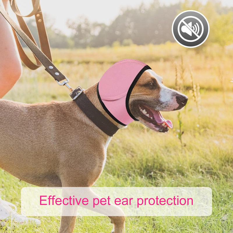 Dog Swim Ear Covers,Swimming Waterproof Dog Ear Caps,Dog Ear Muffs Noise Protection,Waterproof Adjustable Cat Ear Shower Wrap,Pet Ear Covers for Anxiety Relief,Swimming,Grooming,M M