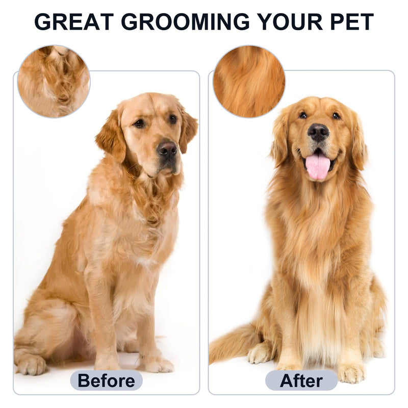 Brush for Dogs and Cats, Removing Superfluous Hair Unraveling Dead Knots Reduces Hair Loss by 90%, Suitable for Small Medium and Large Dogs and Cats - PawsPlanet Australia