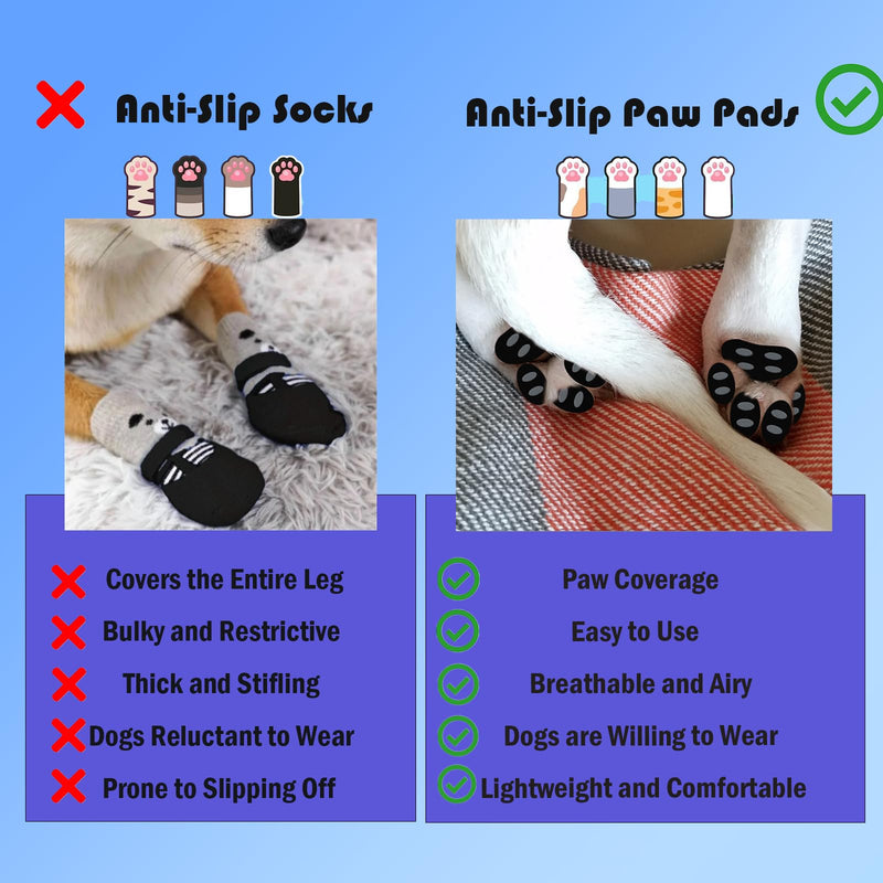 Dog Paw Protector Anti-Slip Pads, Toe Grips for Dogs from Slipping On Hardwood Floors, Stronger Self-Adhesive Paw Pad Provide Traction for Senior, Injured Dogs (5 Sets - 10 Pads) (M) Medium - PawsPlanet Australia