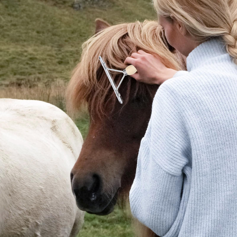 1pc Horse Nail Rake Comb Durable Horse Brush Practical Hair Comb Pet Hair Comb Pet Hairbrush Grooming Tool Useful Cleaning Brush Cleaning Supply - PawsPlanet Australia