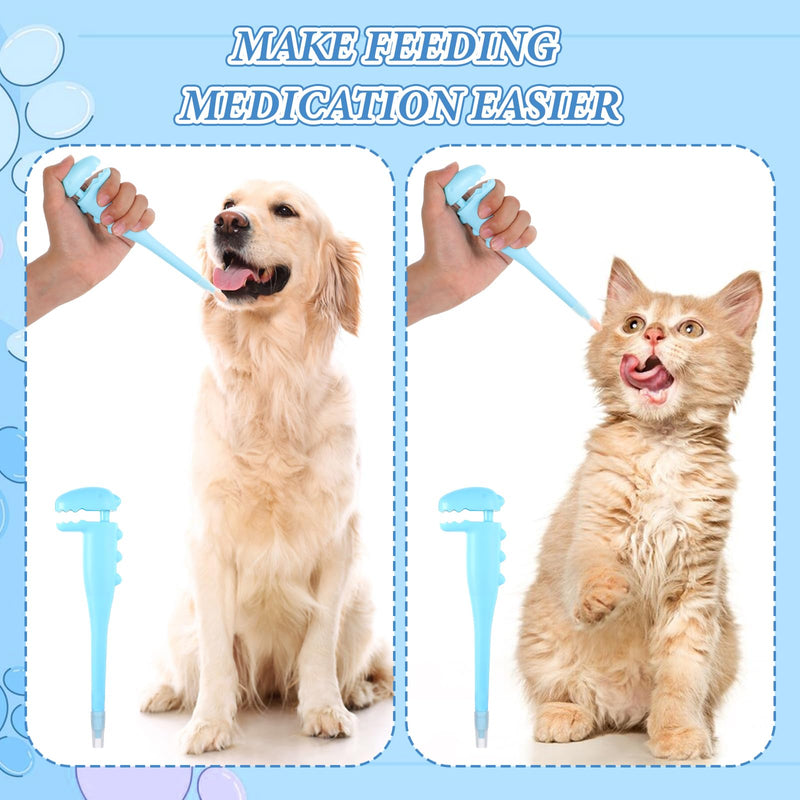 Cat Pill Shooter, Pet Pill Shooter for Cat, Dog Pill Shooter, Cat Tablet Soft Tip Syringe Pet Medical Feeding Dispenser Tool for Small Animals(Blue) Blue - PawsPlanet Australia