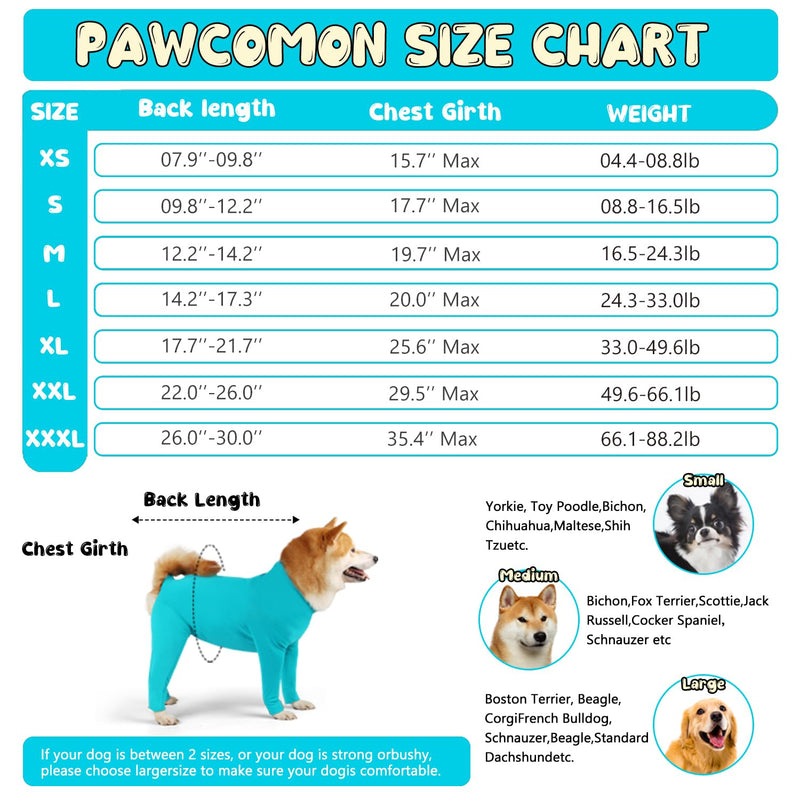 Dog Onesie After Surgery Recovery Suit for Small Miedium Large Female Male Neuter Dogs Pet Surgical Anxiety Body Suits Claming Pajamas XL Blue - PawsPlanet Australia