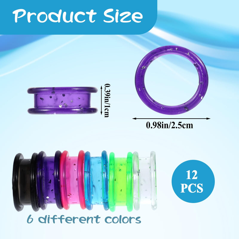 12Pcs Scissors Finger Ring Soft Silicone Scissors, Thumb Insert Finger Protection Ring Scissors Accessories, for Animal Hair Shears for Professional Barbers - PawsPlanet Australia