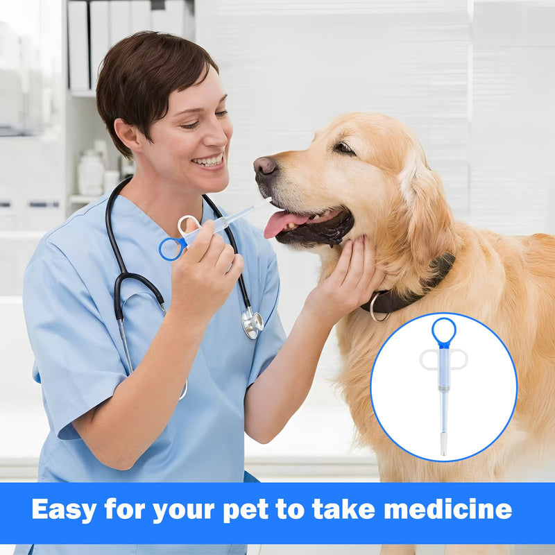 Pack of 3 pill dispensers for cats, pill dispenser cat for small dogs and small animals, reusable pill assist cat for easy drug delivery