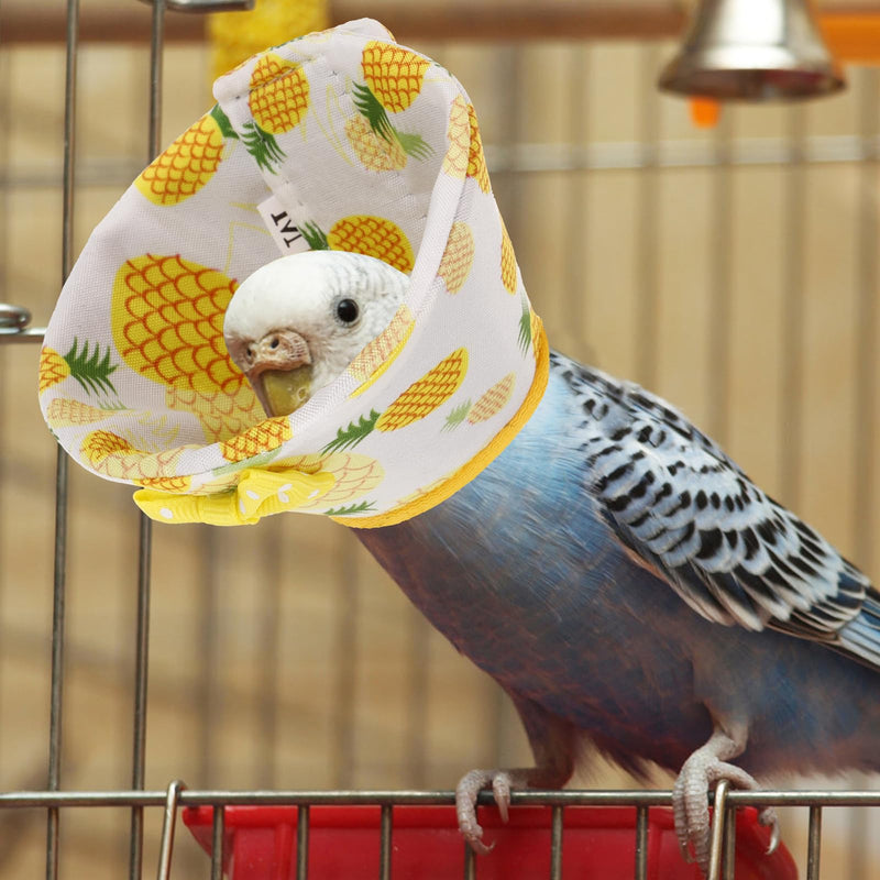 SUPVOX Bird Recovery Collar Bird Elizabethan Collar Neck Rings Wound Protector Cone Collar for Parrot Budgies Parakeet Cockatiels Yellow - PawsPlanet Australia