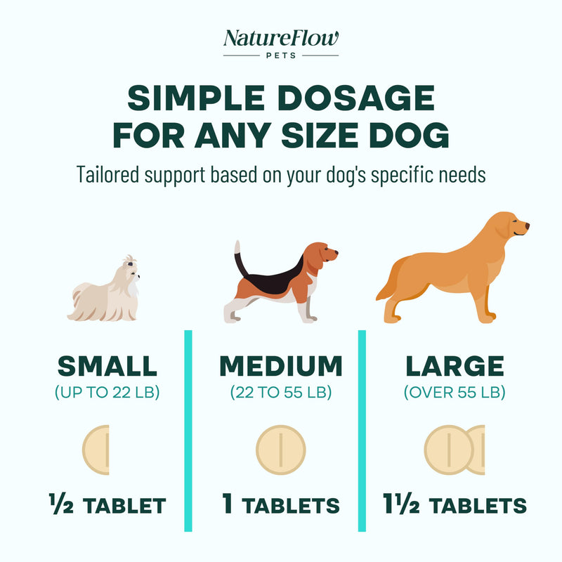 Natureflow Hip and Joint Supplement for Dogs 50ct, Power of Nature, Made in USA, Up to 100 Days Supply, with Green-Lipped Mussel, Glucosamine, Chondroitin, MSM & Devil’s Claw, for All Breeds 50 Counts - PawsPlanet Australia