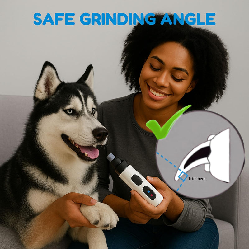 2026 Upgrade Silent Groom Pro Nail Grinder, New Silent Groom Pro for Pets, Rechargeable USB Charging Pet Nail Grinders, Electric Pet Nail Clippers, Pet Paws Grooming Smoothing Tool, - PawsPlanet Australia