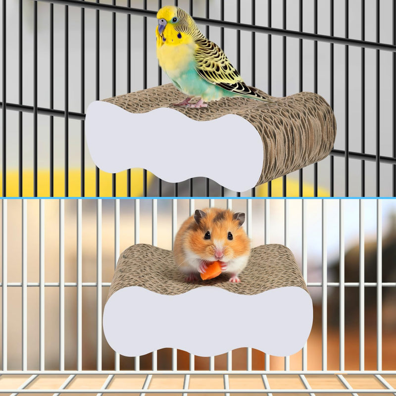 KATUMO Bird Perch Conure Cage Stand Parakeet Shredder Foraging Toys Cockatiel Platform for Small Parrots Conure Cockatiel Lovebird Parrotlet Finch Cloud - PawsPlanet Australia
