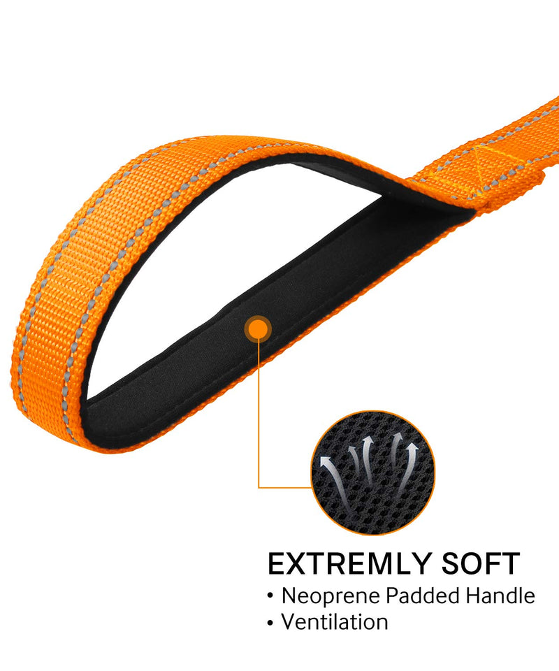 Joytale Dog Harness (Chest: 12-28"), Dog Collar and 6FT x 1" Wide Dog Leash Set, Reflective Neoprene Padded Collar and Leash, and Adjustable Soft Harness with Handle for Dogs - PawsPlanet Australia