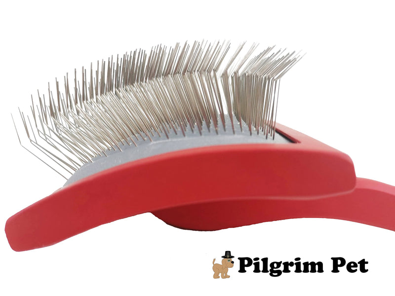 Professional Dog Slicker Brush - Fluff and Detangle (Large) Large - PawsPlanet Australia