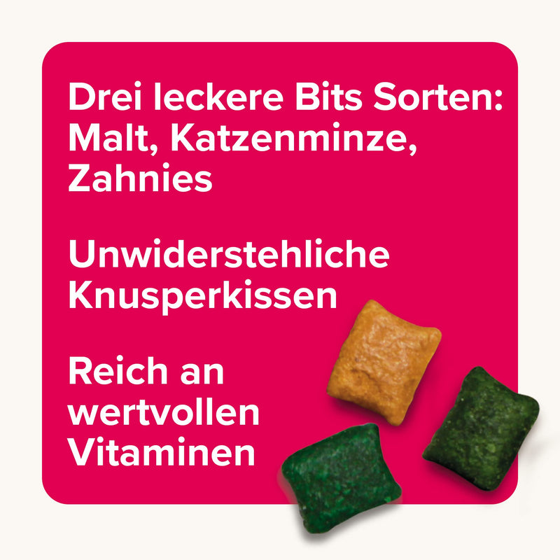 Beaphar Bits Mix - For Cats - 3 in 1 - Malt - Catnip - Dental - Cat Snacks - Pack of 2 (1 x 150 g) 150 g (pack of 2)
