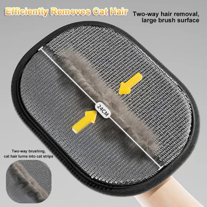 Pet Hair Removal Glove 3 Pack for Dogs & Cats, Reusable Electrostatic Grooming Mitt, 5-Finger Pet Hair Remover for Furniture, Couch, Carpet, Clothes & Car Seat - PawsPlanet Australia