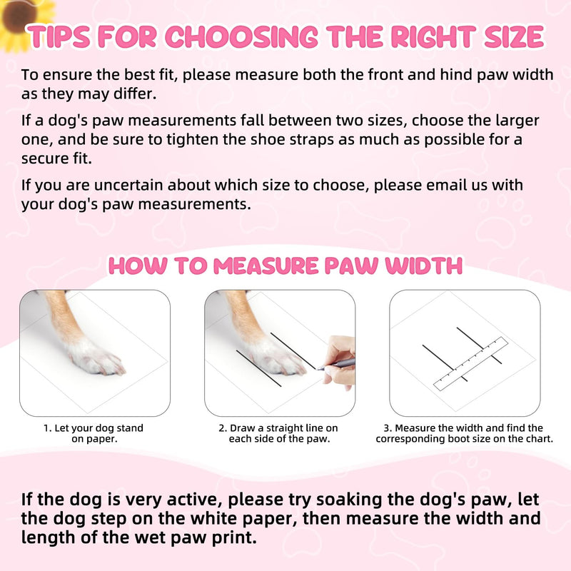 Nasjac Dog Shoes for Hot Pavement - Breathable Dog Sandals with Non Slip Soles & Reflective Straps, Easy ON & Off, Easy-Clean Summer Outdoor Pet Boots for Small Medium Large Dogs, Pink, 7 #7 (Width 2.36 in) for 38-58 lbs - PawsPlanet Australia