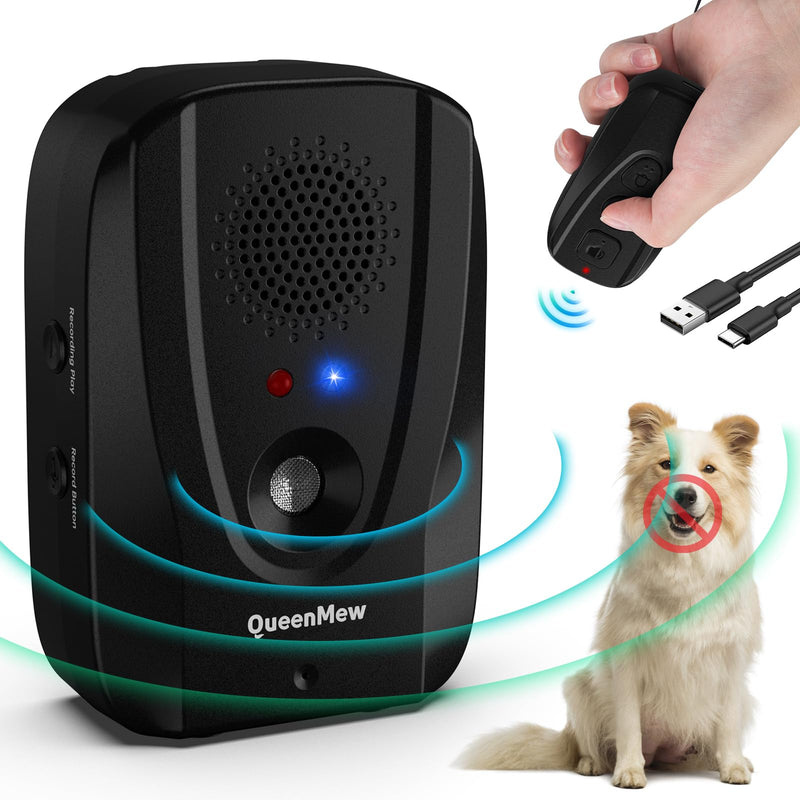 Anti Barking Device with Remote, Auto Anti-bark & 600FT Range Remote Training 2 in 1 Bark Control Device, Waterproof Outdoor Indoor Recording, Alarm, Ultrasonic Dog Barking Deterrent Device - PawsPlanet Australia