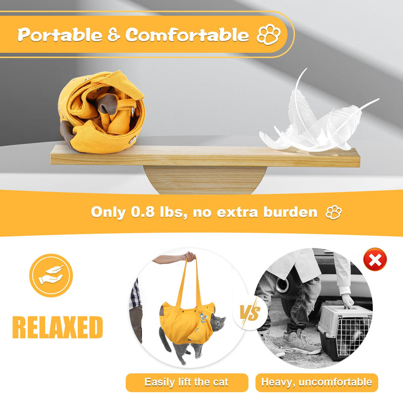 Cat Carrier for Small Pets 10-15lbs, Dog Carrier with Soft Padding Safety Buckles Storage Pouch for Travel Outdoor - PawsPlanet Australia