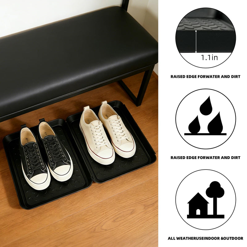 5Pcs Boot Tray 14 x 11 Inch Waterproof Boot Mat Wet Shoe Tray & Pet Food Mat, Multi-Purpose Garden Tool for Entryway Indoor Boots Shoes Pets - PawsPlanet Australia