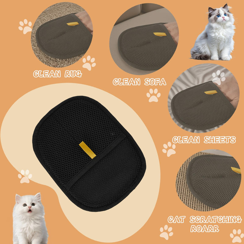 Pet Hair Remover Gloves for Cats & Dogs, Electrostatic Pet Hair Removal Gloves Brush for Pets Hair, Pet Hair Clean Up，Pet Hair Remover for Furniture - PawsPlanet Australia