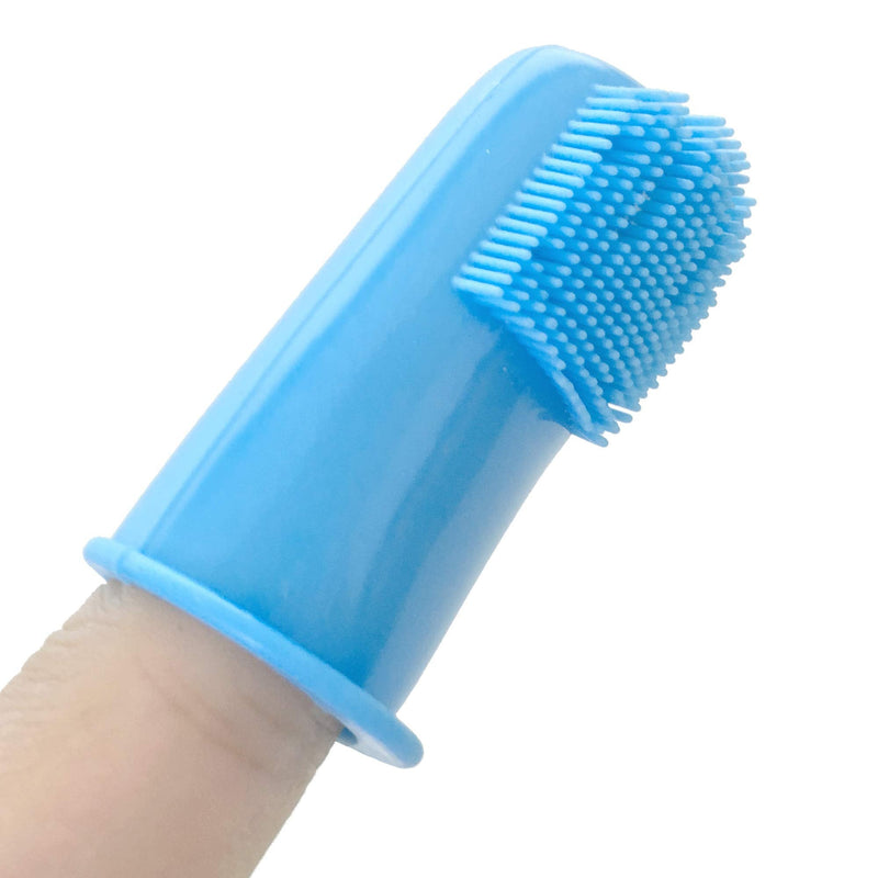 Pet Republique Dog Finger Toothbrush Set of 3 - Dental Hygiene Brushes for Dogs, Cats, Most Pets