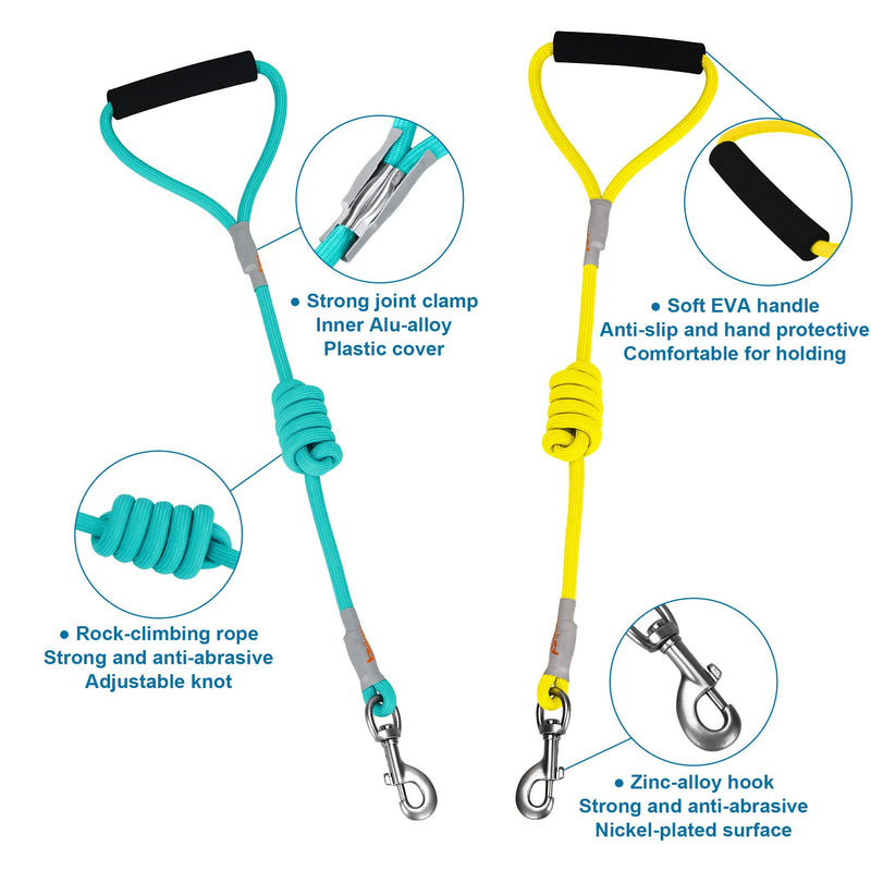 Dog Harness and Leash - Comfortable Leash and Harness for Small, Medium, Large Dogs - Perfect for Training, Includes D-Ring (S)HRN:Chest13.4~22.1/Neck12.2~20.5/LSH: 3.94 ft Harness+Leash:TiffanyBlue - PawsPlanet Australia