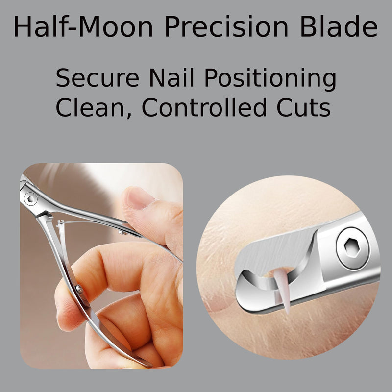 DAMILA Cat & Dog Nail Clippers, Full Stainless Steel Heavy Duty Trimmer with Built-in Spring, Bonus Leather Case & Nano Glass File, Professional Sharp Clippers for Thick Nails of Small/Large Pets - PawsPlanet Australia