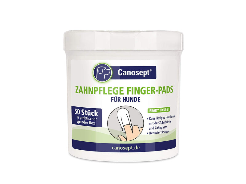 Canosept Dental Care Finger Pads for Dogs - Finger Pads for Effective Dental Cleaning, Oral Hygiene and Fresh Breath - Reduces Plaque