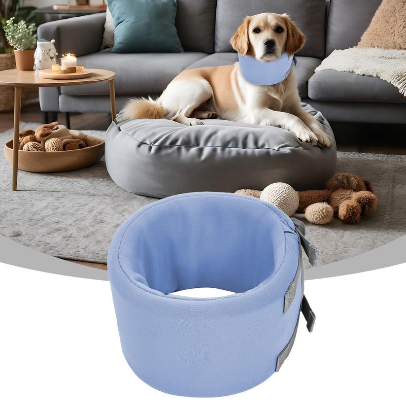 Dog Collar for Dogs to Prevent Licks, Adjustable Protective Shield, Dog Support - For Use in Veterinary Medical Clinics, for Puppies, Cats, Medium and blue M