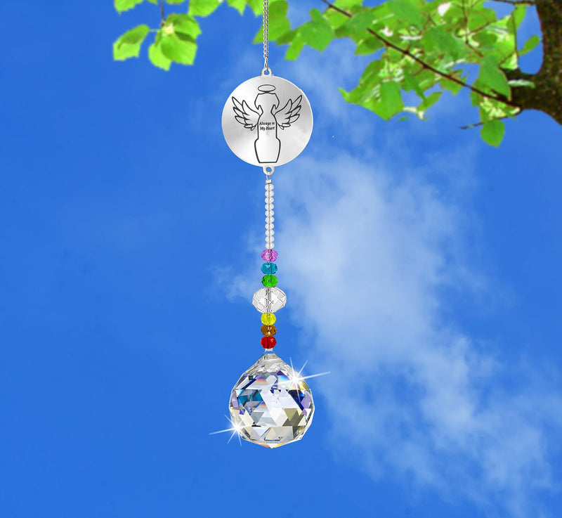 Dog Memorial Gifts for Loss of Dog, Pet Paw Print Sympathy Gifts Crystal Window Suncatcher,Bereavement Gift Sun Catcher,Dog Remembrance Gift Rainbow Maker,Pet Passing Away Loss Gifts (C) C - PawsPlanet Australia