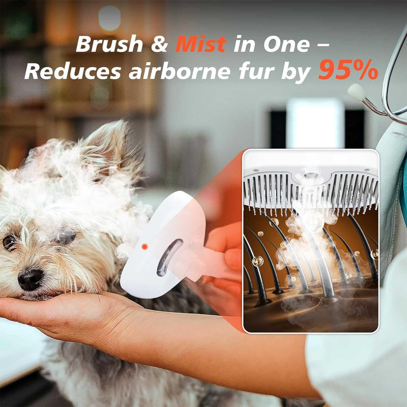 Cat Steam Brush Dog Steam Grooming Brush Cat Spray Pet Water Mist Massage Brushs for Dogs - PawsPlanet Australia